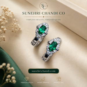 Emerald Whisper Studs